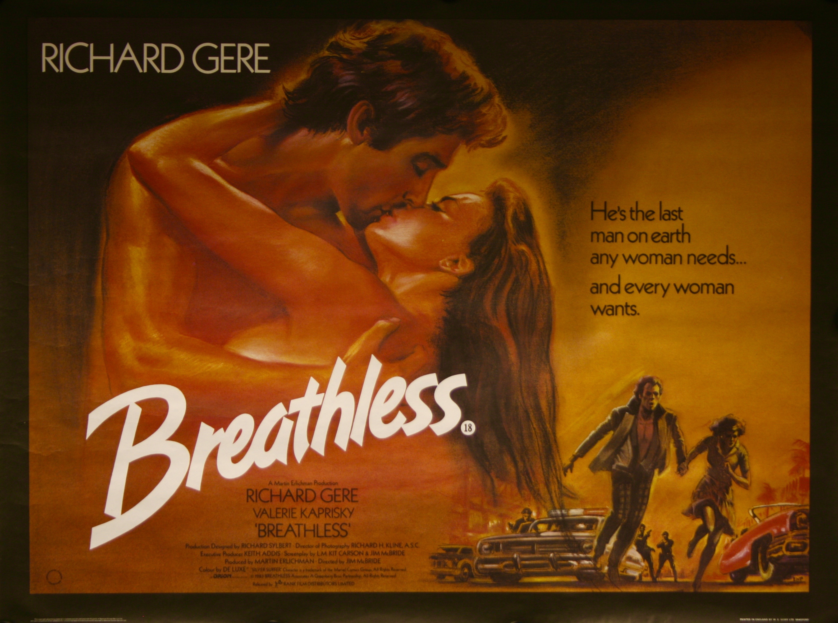Breathless Movie Poster Vintage Movie Posters