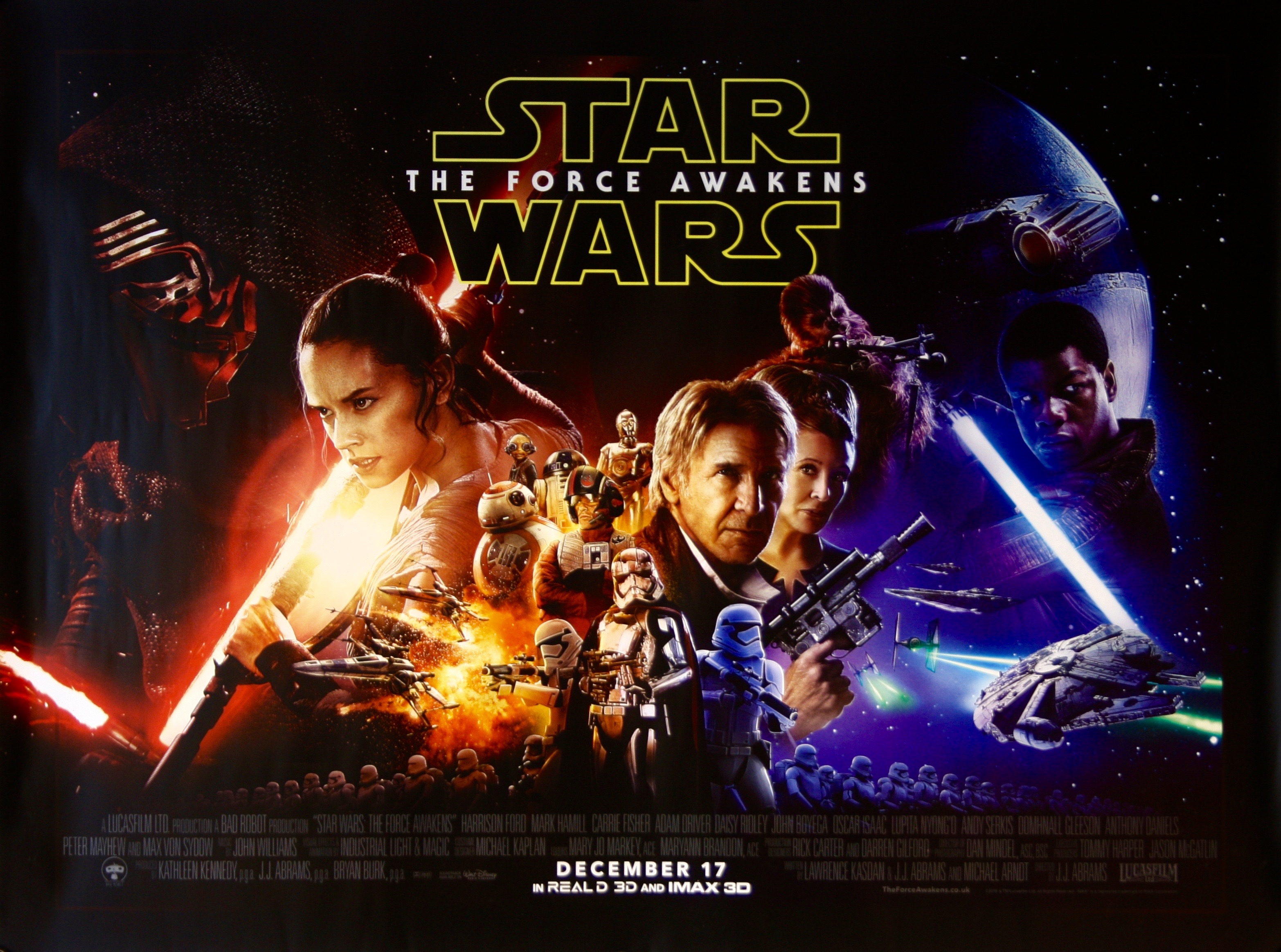 original star wars the force awakens movie posters