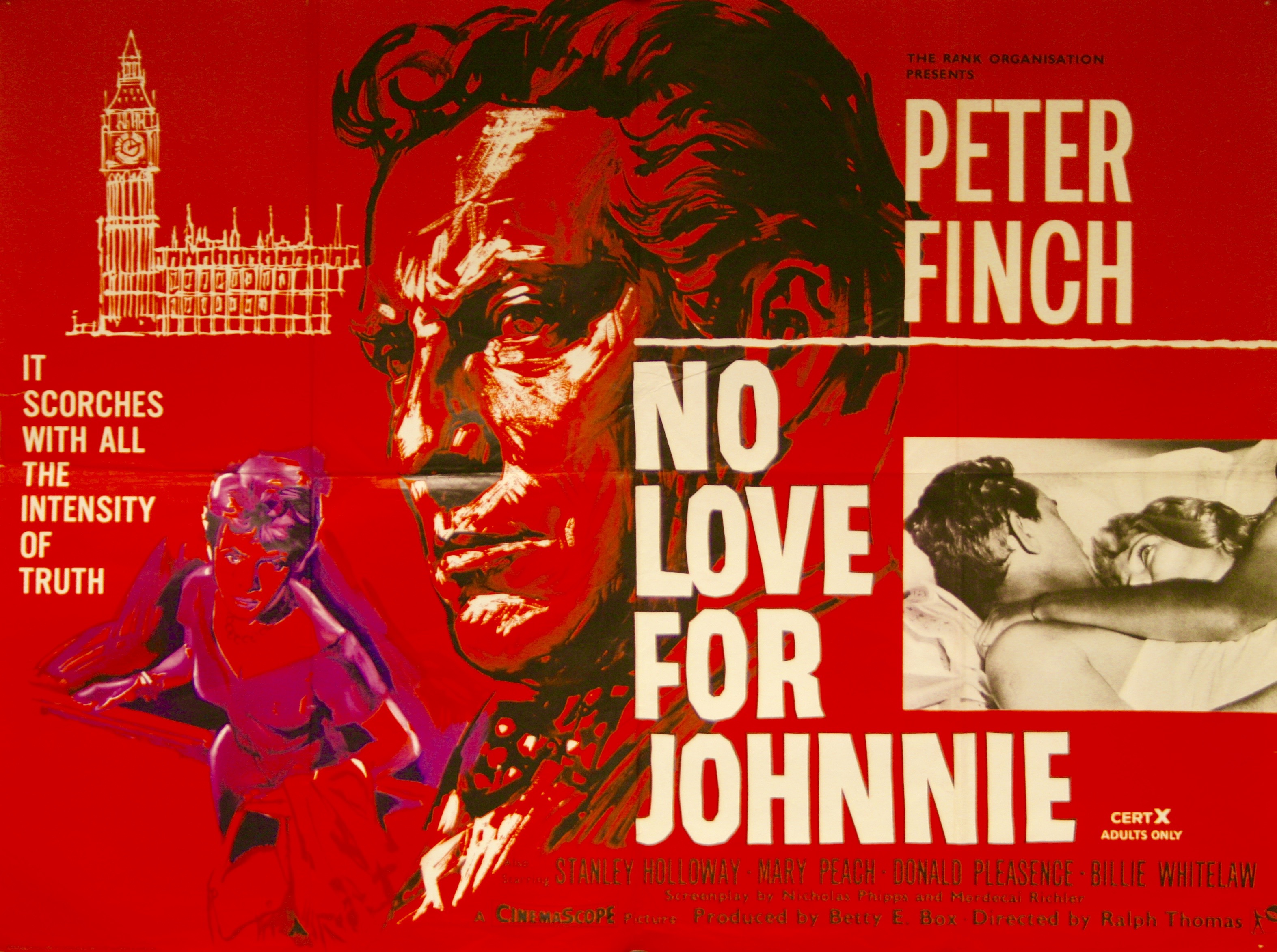 Johnny love. No Love for Johnnie, 1961. Финч Постер для России.