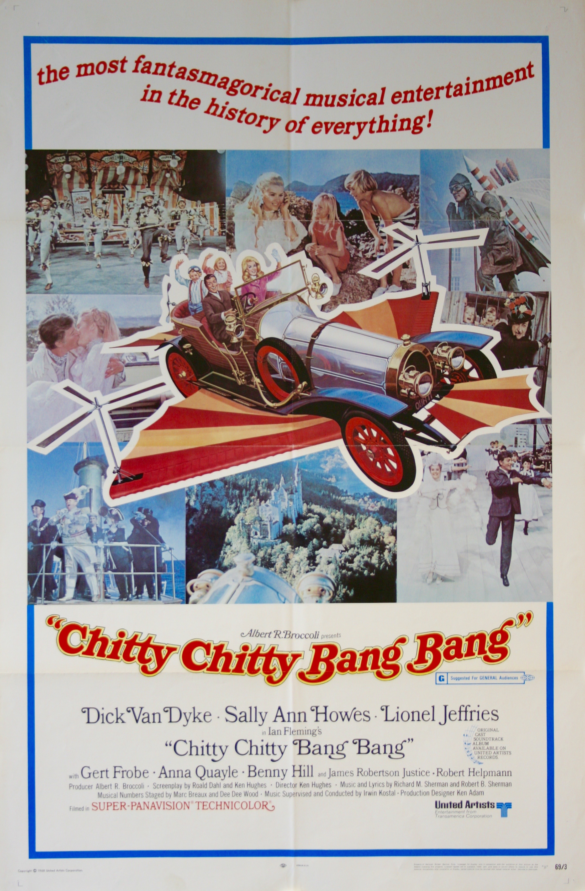 Chitty Chitty Bang Bang Movie Poster Vintage Movie Posters