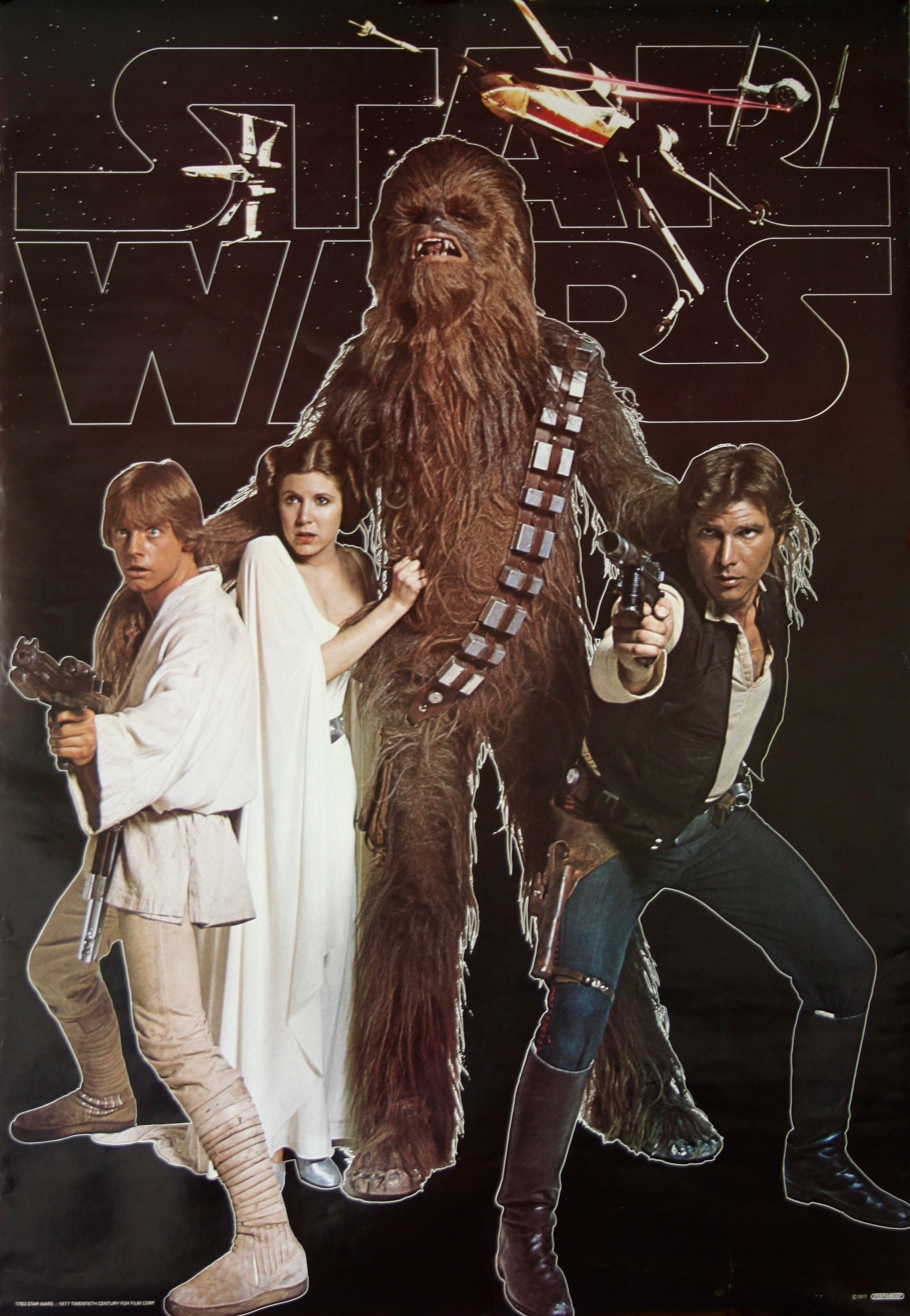 Star Wars Movie Poster 1977 3 Sheet (41x81)