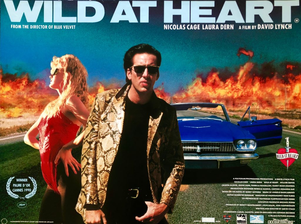 Original Wild At Heart Movie Poster David Lynch Nicolas Cage