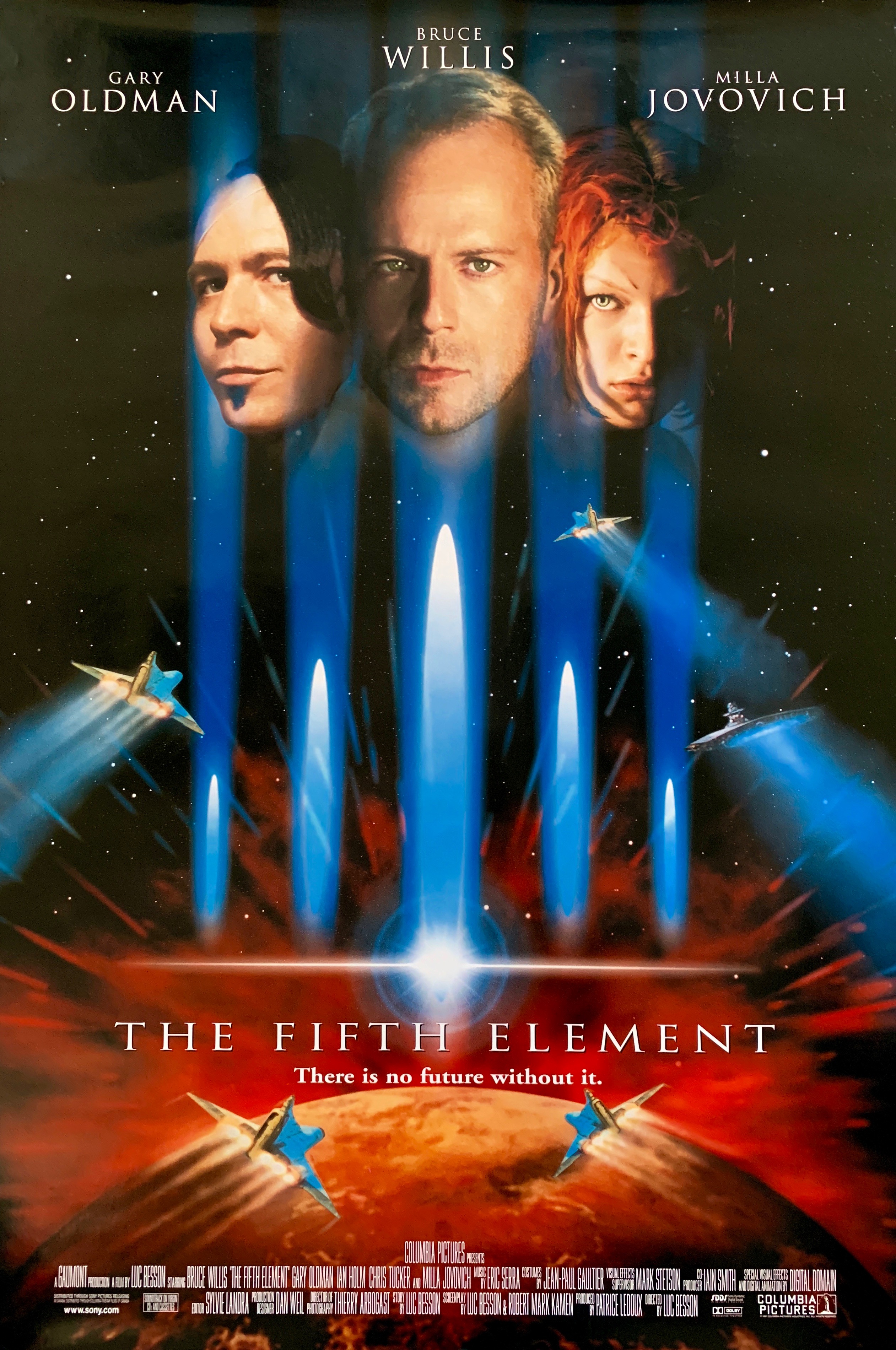 Original The Fifth Element Movie Poster Luc Besson Science Fiction