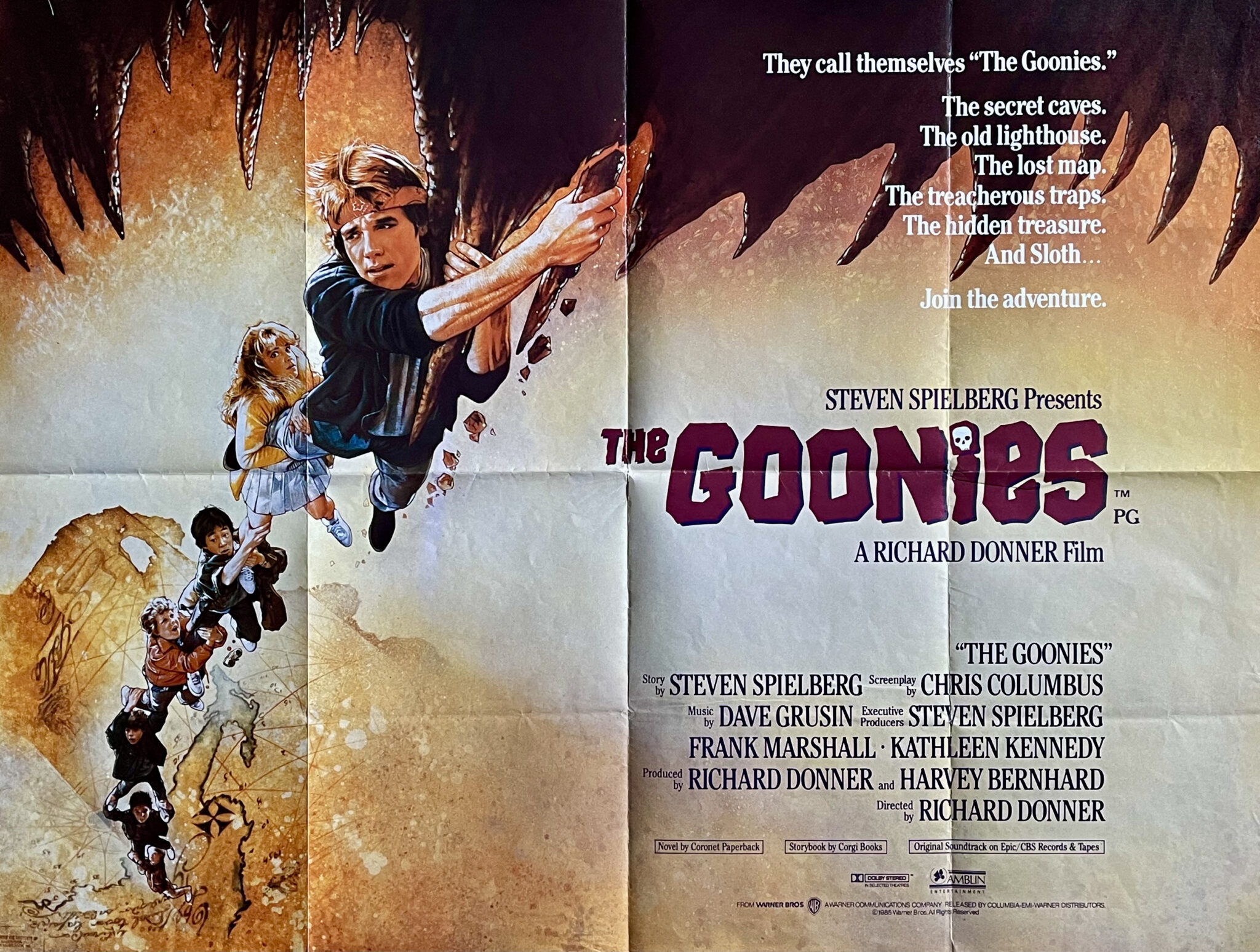 Original The Goonies Movie Poster - Steven Spielberg - Drew Struzan