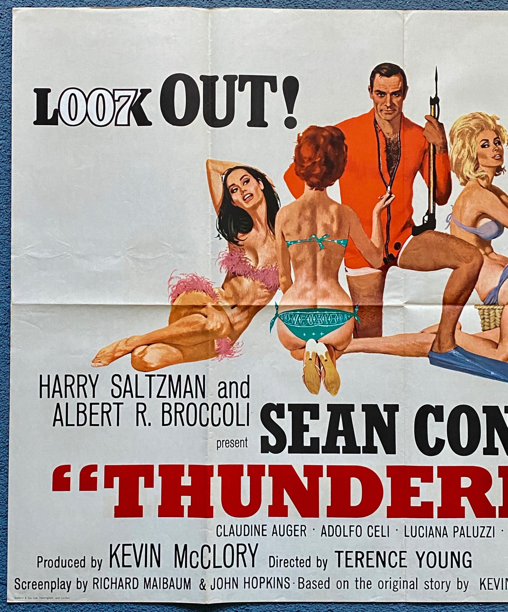 James Bond Thunderball Movie Poster Sean Connery 