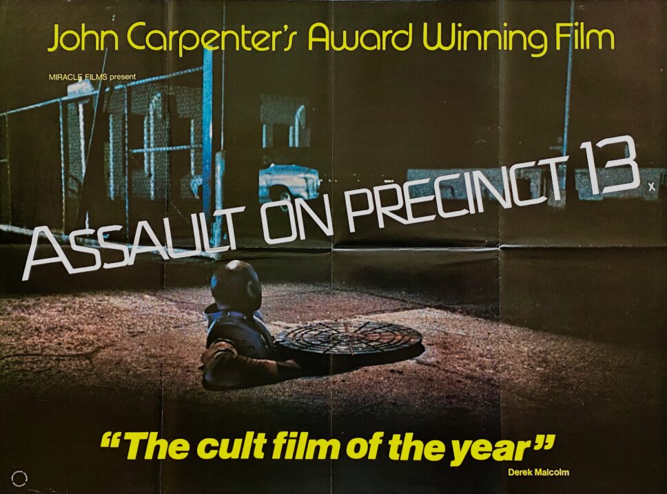 Original Assault On Precinct Movie Poster John Carpenter Thriller