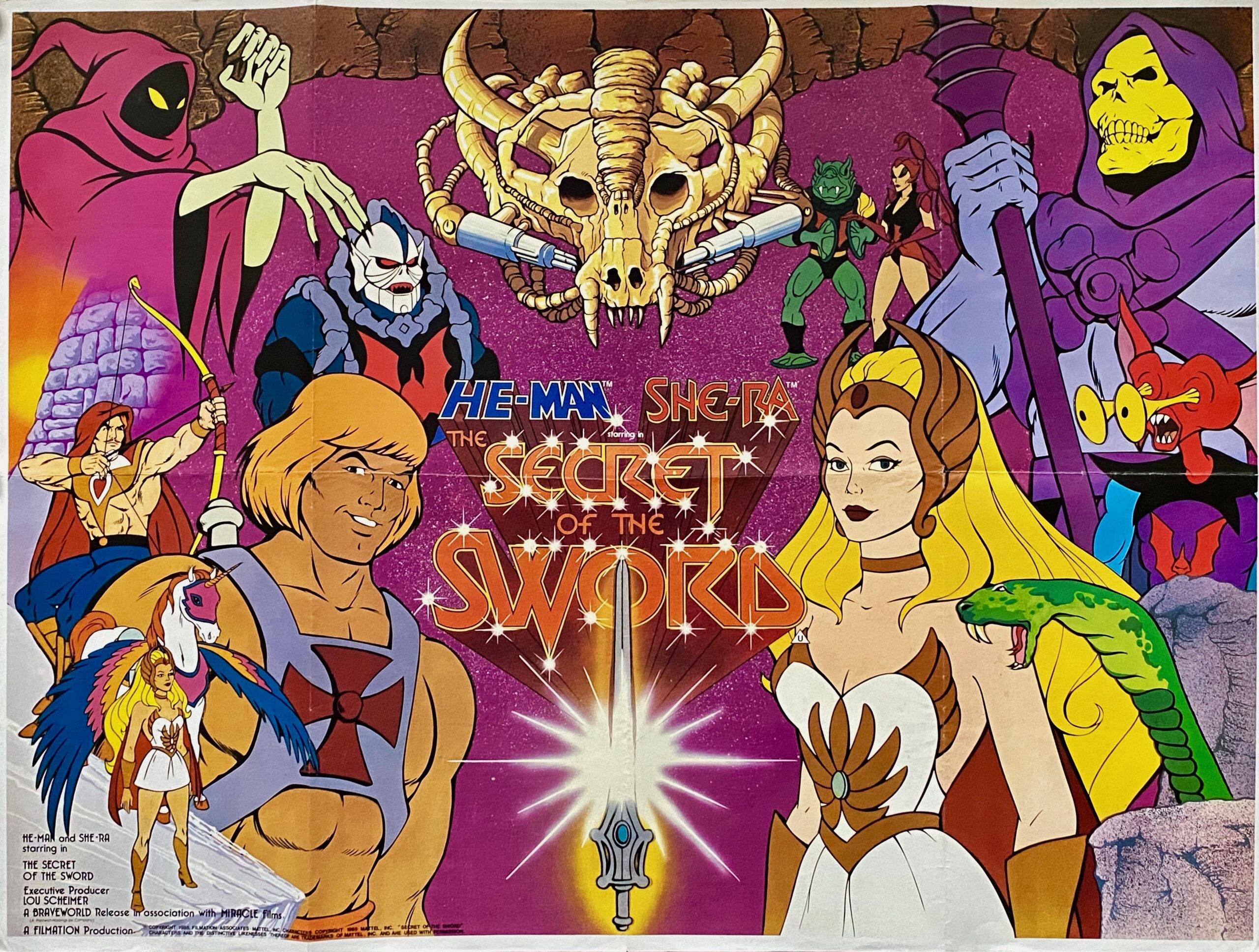 Original He Man And She Ra The Secret Of The Sword Movie Poster