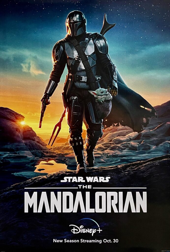 Original Star Wars: The Mandalorian Poster - Grogu - Bounty Hunter