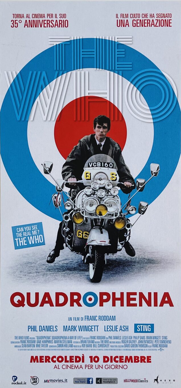 Original Quadrophenia Movie Poster - The Who - Phil Daniels - Music