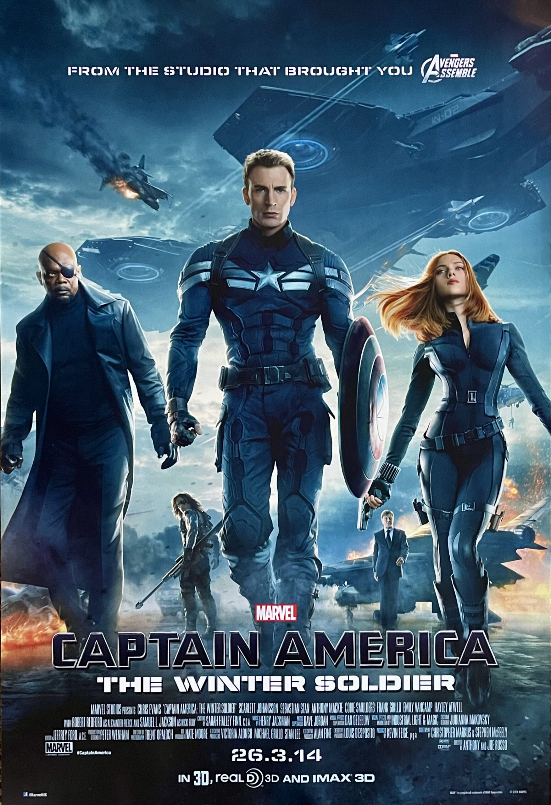 captain america the winter soldier poster black widow