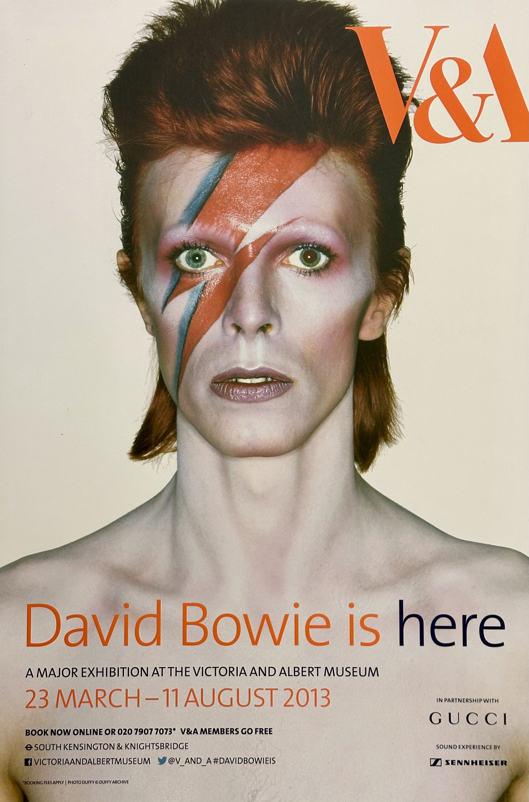 Original David Bowie is Happening Now Poster - Ziggy Stardust