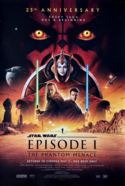 Star Wars: Episode 1 The Phantom Menace 25th Anniversary Movie Poster